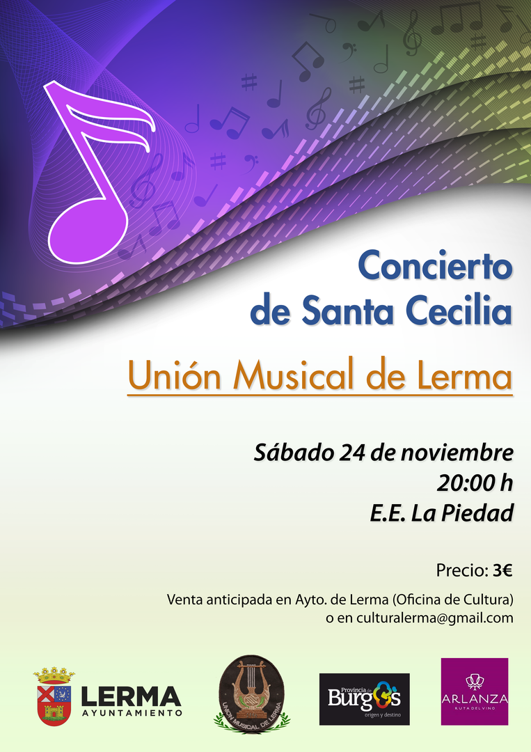 Concierto Sta Cecilia - Sábado 24 Noviembre- 20.00H